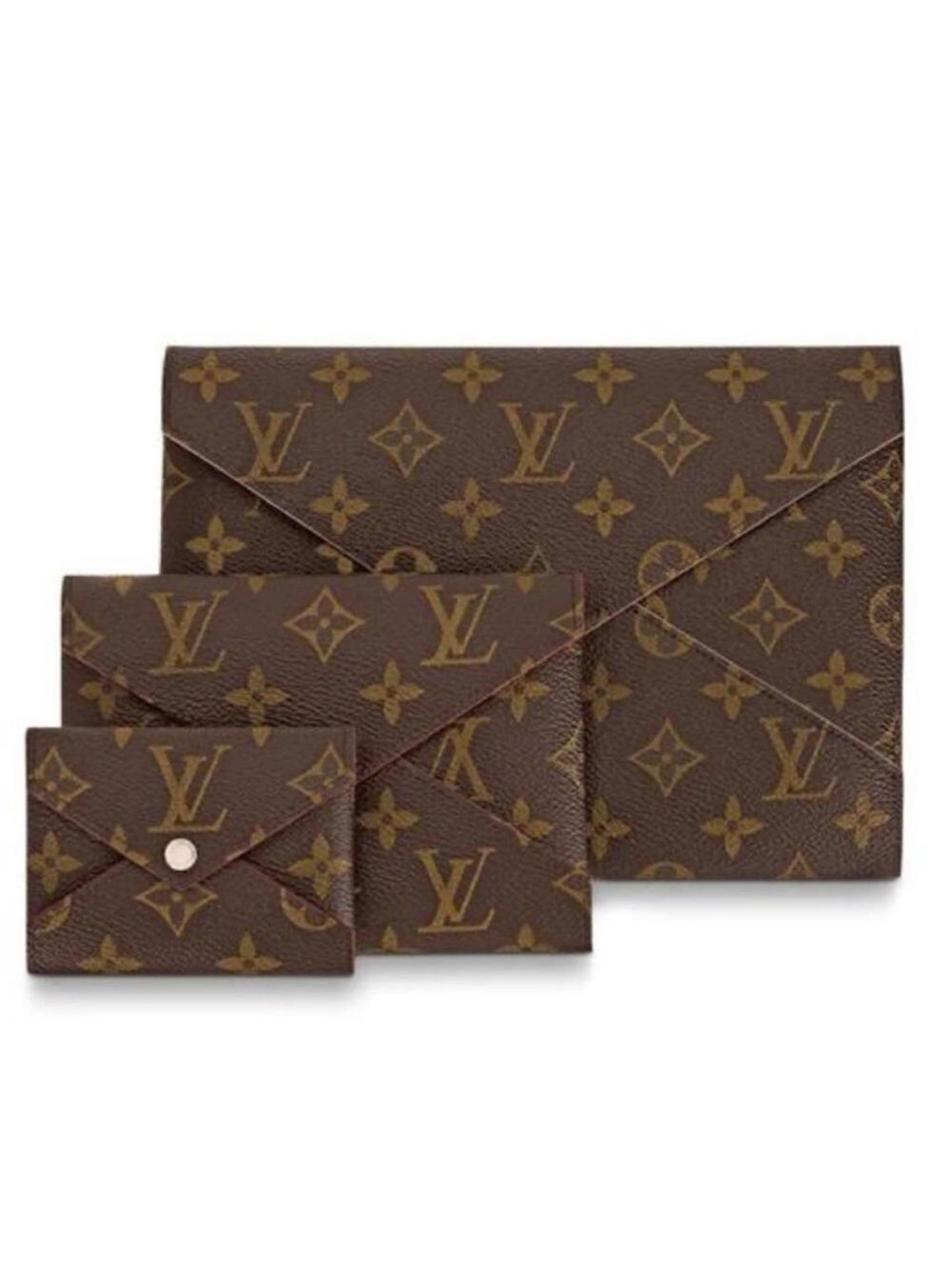 LOUIS VUITTON LV Pouchette Kiragami monogram envelope pouch set